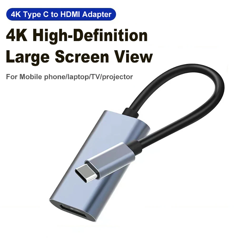 Cavo Compatibile Da Usb Tipo C A Hdmi 4K 60Hz Per Telefono Cellulare Samsung Tv Ipad Usb-C Adattatore Hdmi Spina Per Cavo Video Convertitore Hdmi