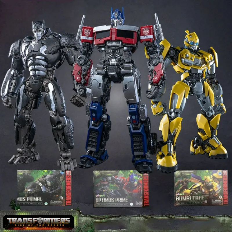 Transformers Rise Of The Animals Optimus Prime Bumblebee Optimus Primal Earmail Assembly Model Action Figures Toy Gift 20Cm