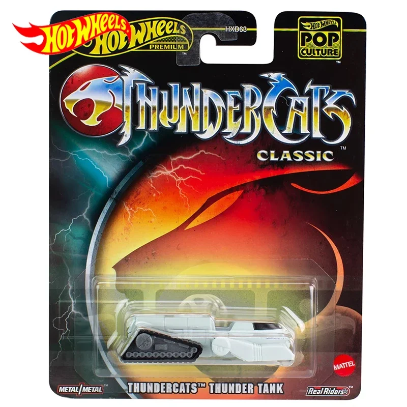 Original Hot Wheels Premium Car Pop Culture Thundercats Thunder Tank Classic 1/64 Diecast Kids Toys For Boys Alloy Vehicle Gift