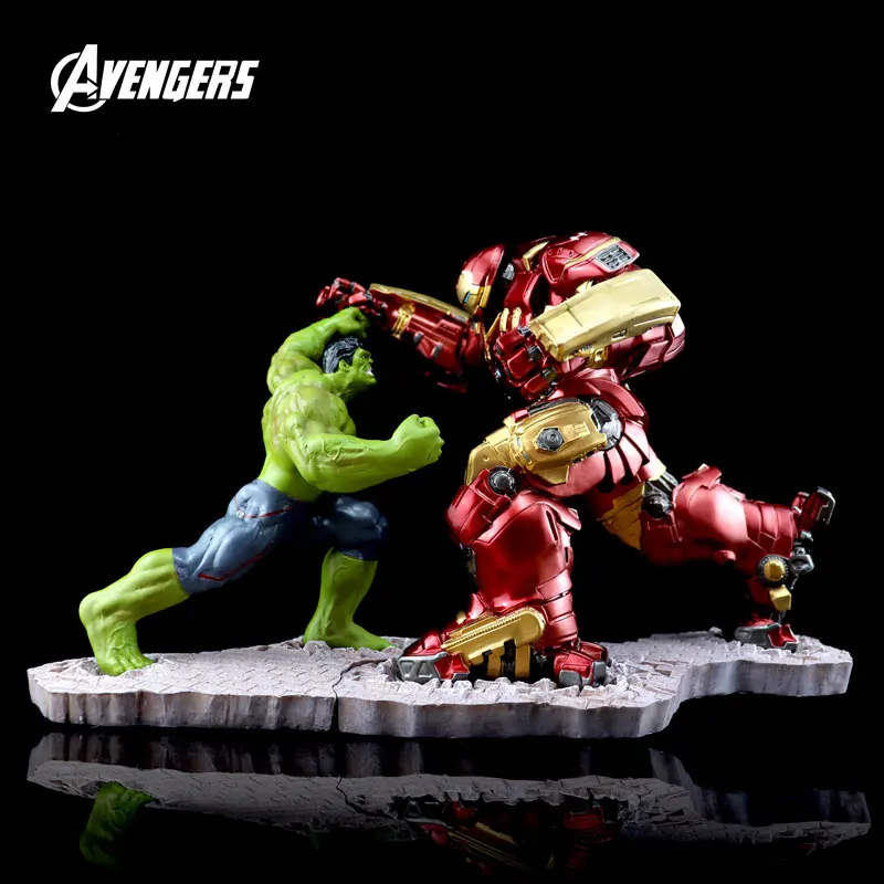 Anime Avengers 2 Iron Man Mk44 Hulkbuster Hulk Armor Action Figures Modello Statua Ornamenti Room Decor Fidanzato Regalo Di Compleanno