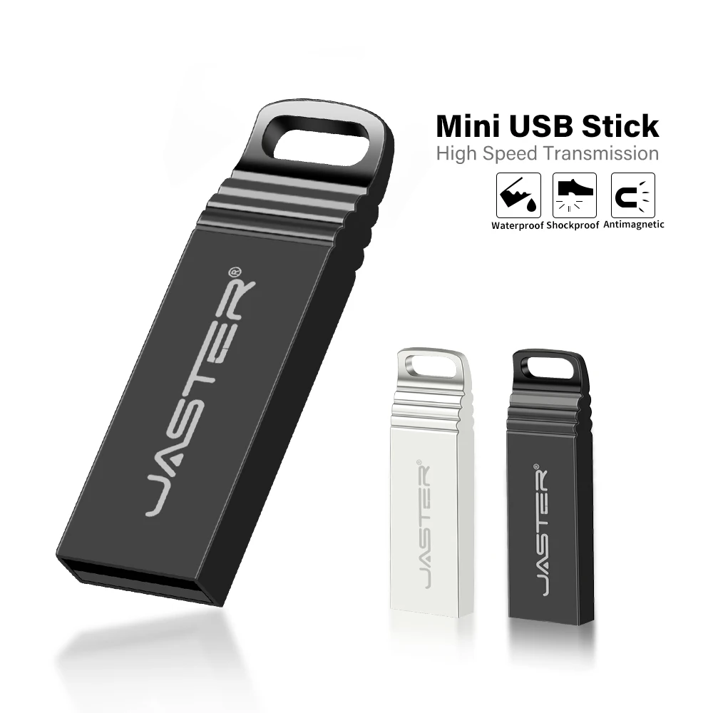 Mini Chiavetta Usb Portatile In Metallo 2.0 Chiavetta Usb Con Logo Personalizzato Gratuito Capacità Reale Memory Stick Argento 64Gb/32Gb/16Gb/8G/4G U 