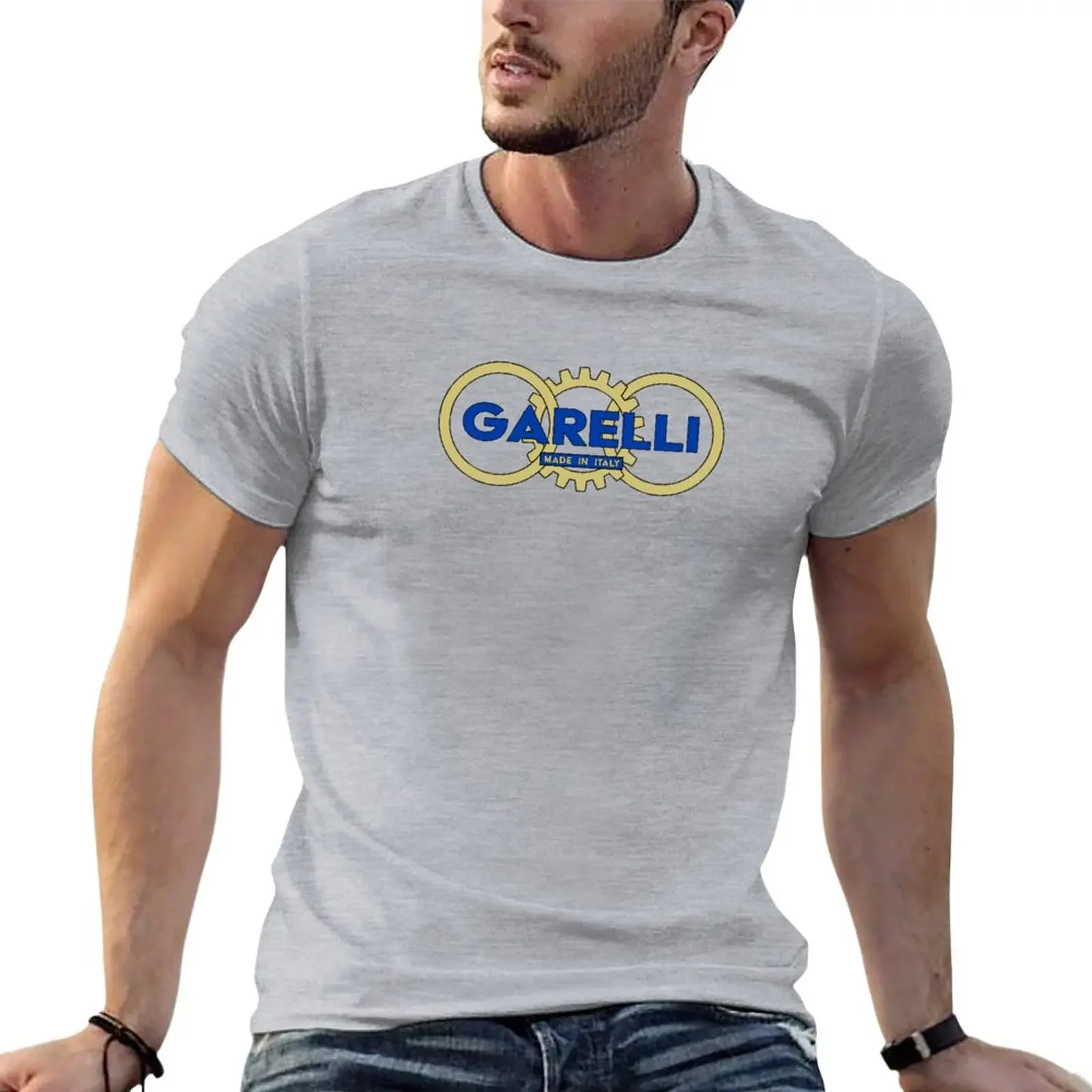 T-Shirt Garelli - Made In Italy Plus Size Top Top T-Shirt Nere Da Uomo