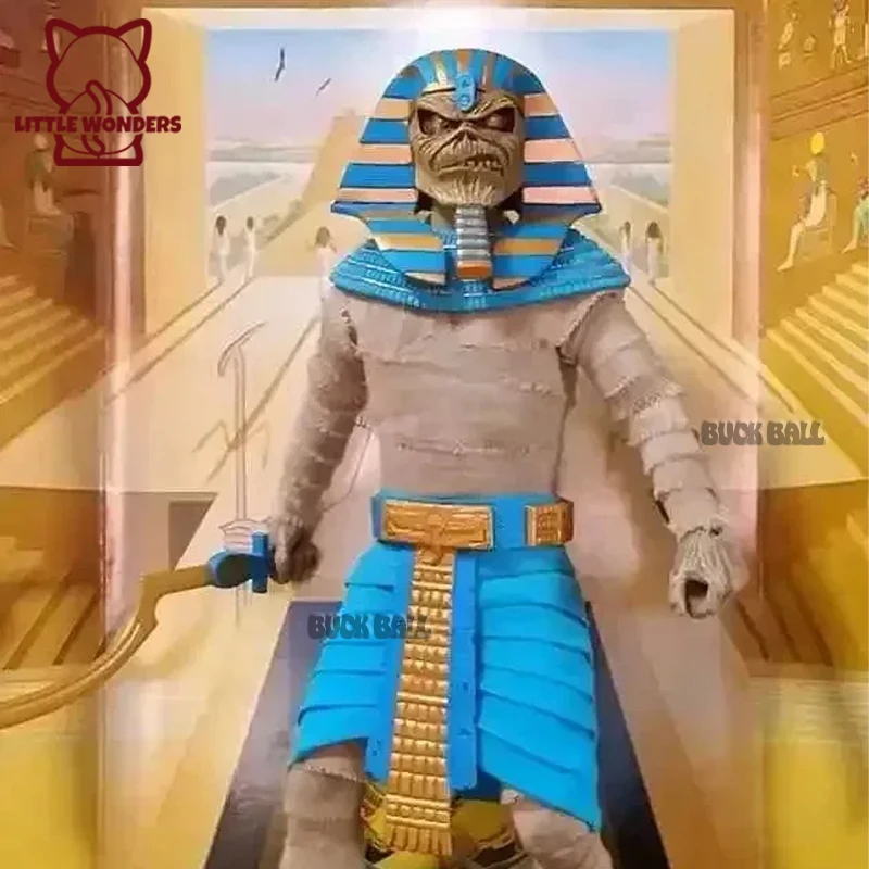 Originale Faraone Eddie Anime Figure Neca Iron Maiden Powerslave Pvc Action Figurine Model Collection Room Decoration Toys Gifts