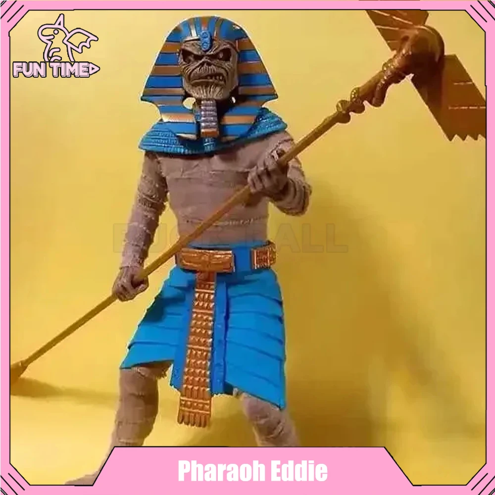 Originale Neca Faraone Eddie Anime Figure Iron Maiden Powerslave Pvc Action Figurine Model Collection Room Decoration Toys Gift