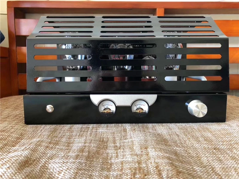 2022 Vendita Calda 8W * 2 6Sn7 300B Sparta K1 Amplificatore Di Potenza Di Lusso A Tubo Elettronico Di Fascia Alta Con Vu Meter Kit Fai Da Te