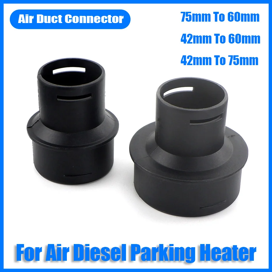 42 To60Mm 42 To75Mm 75 To60Mm Convertitore 42Mm 60Mm 75Mm Riscaldatore Diesel Condotto Dell'Aria Ducting Connettore Riduttore Per Auto Camion Van Camp
