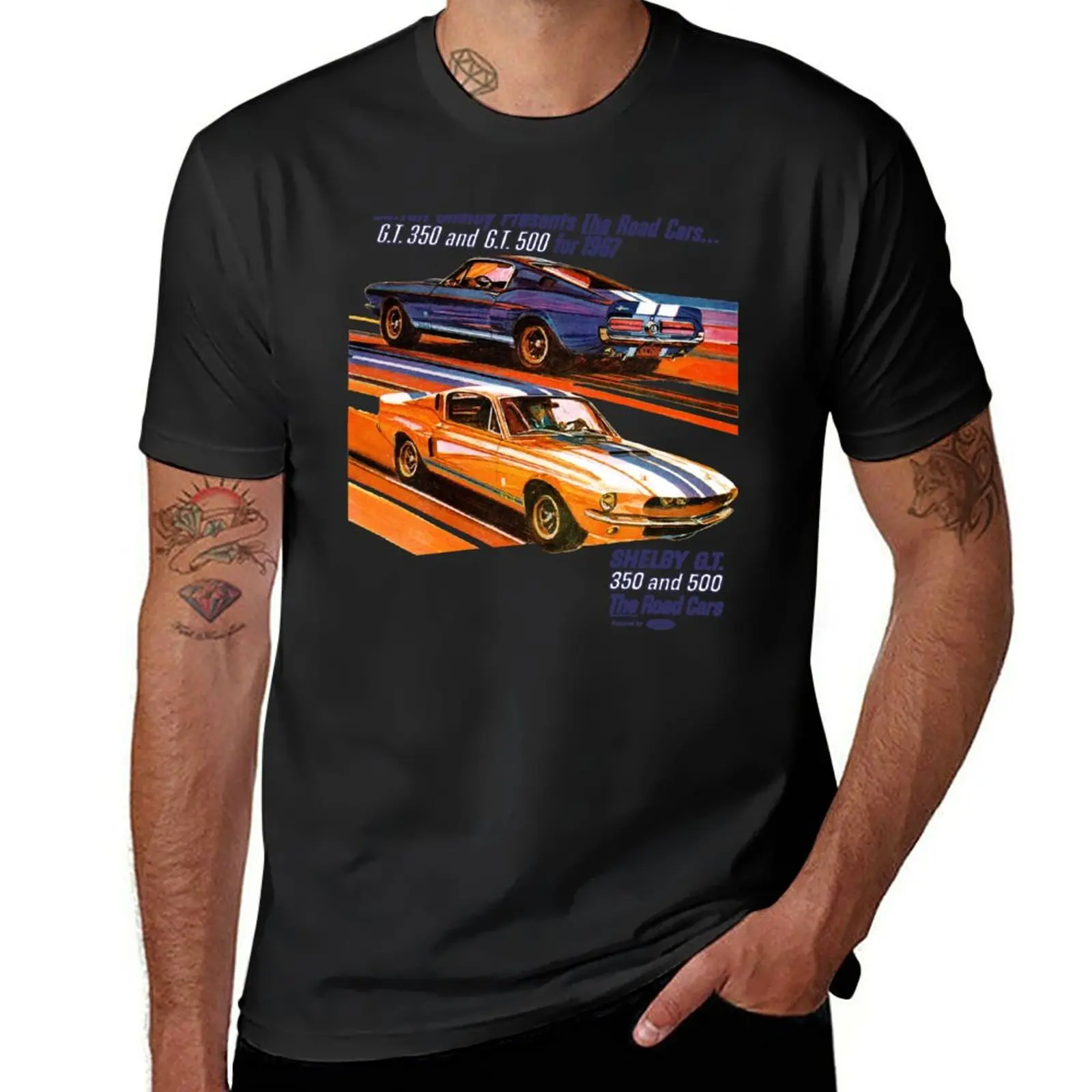 New Shelby Cobra Gt 500 / Gt 350 T-Shirt Vestiti Carini Abbigliamento Uomo Magliette Alte Da Uomo