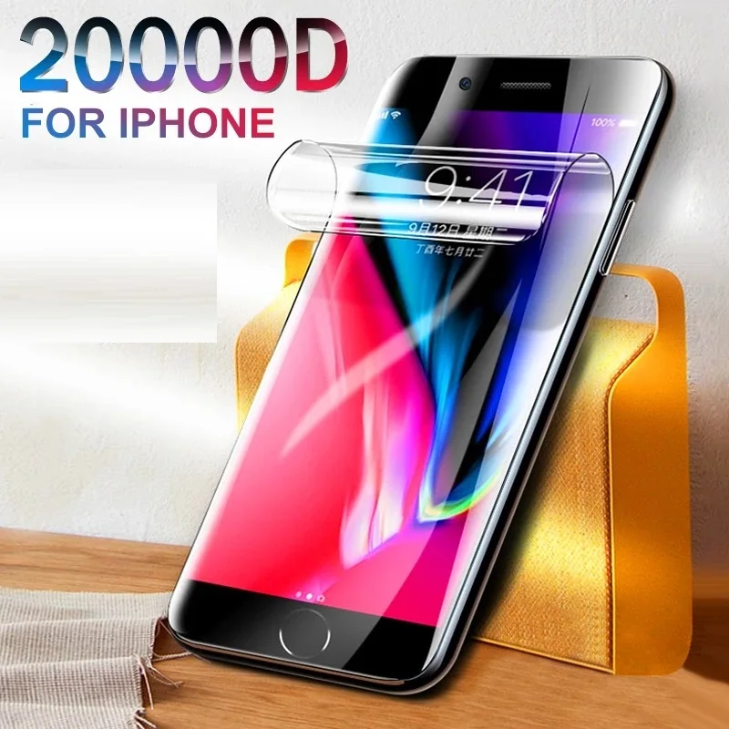Pellicola Idrogel Trasparente 100D Per Iphone 7 8 6 6S Plus Pellicola Proteggi Schermo Su Iphone 5 5C 5S Se 2020 Pellicola Protettiva