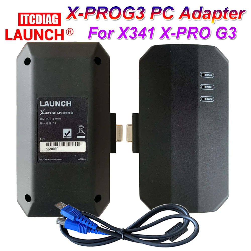 Il Più Nuovo Originale Launch X-Prog3 Pc Adapter Usb Xprog3 Ecu Programmer X431 Immo Program Support Engine Data Validation Functimmer