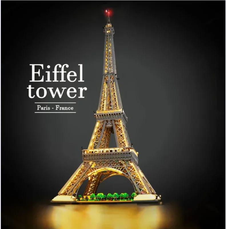 10001 Pz Grande Torre Eiffel Building Blocks Mattoni Bambini Compleanno Regali Di Natale Giocattolo Compatibile 10307 10181 17002 In Magazzino