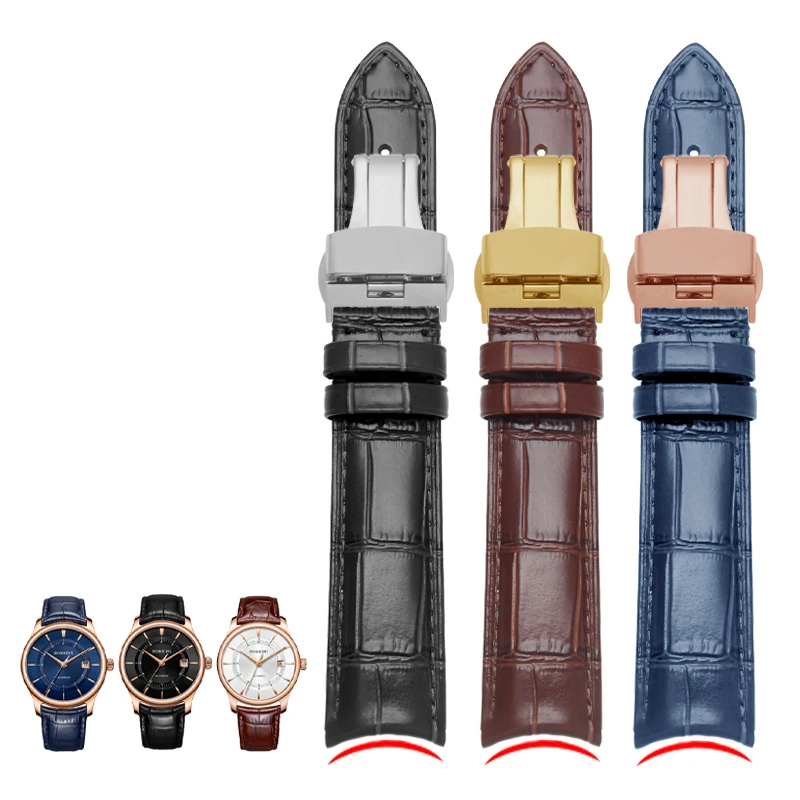 Per Jaeger-Lefoultre Accessori Da Uomo Sostituisci Moon Phase Master Clown Series Beichen Arc Interface Cinturino In Vera Pelle