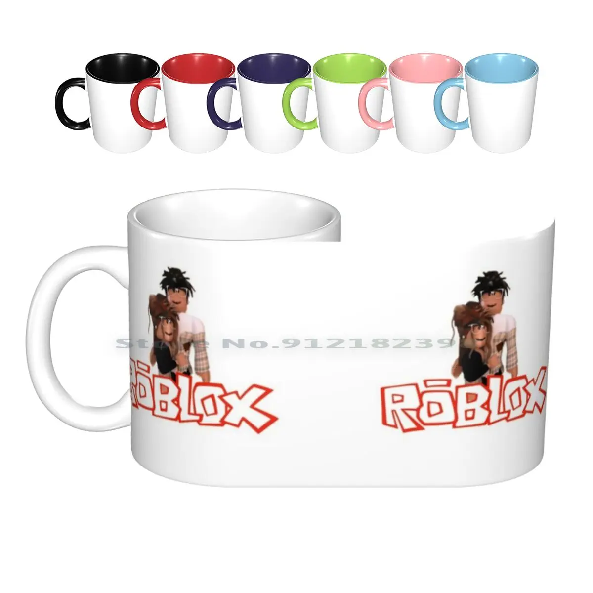 Tazze In Ceramica Tazze Da Caffè Tazza Da Tè Al Latte Tempio Meme Robux Girl Boy Gamer Games Faces Creative Trending Vintage Gift Bottle Cup