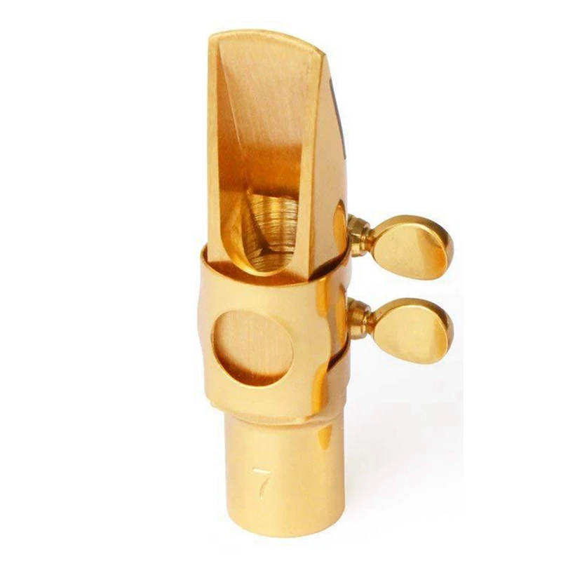 1Set Wind Instruments - E Flat, Sassofono Contralto Metal Flute Head - B Flat, Contralto Treble Flute Head Parti Di Ricambio Oro
