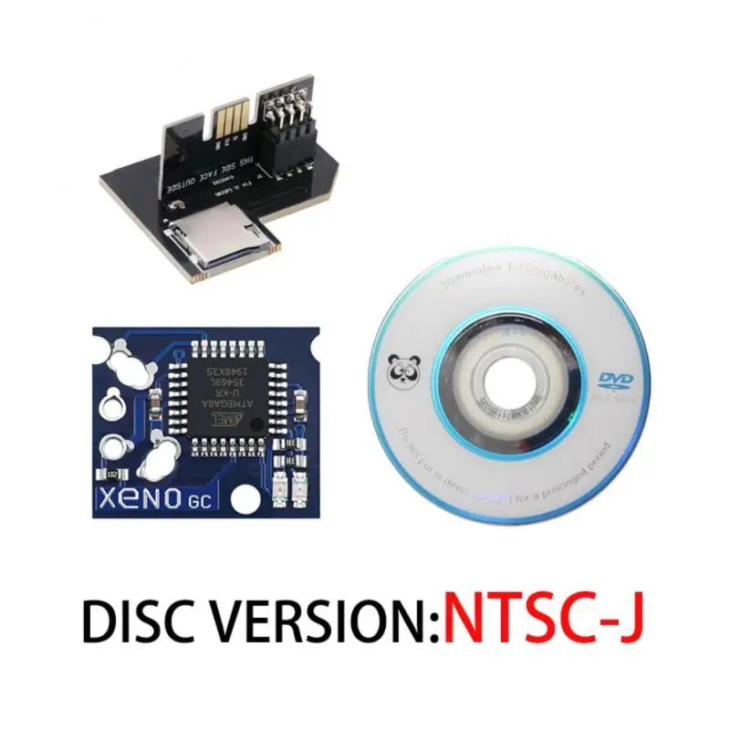 Adattatore Tf Card Reader Sostituzione + Boot Disc Mini Dvd Per Gamecube Ntsc-U/Ntsc-J/Pal Accessori Di Gioco