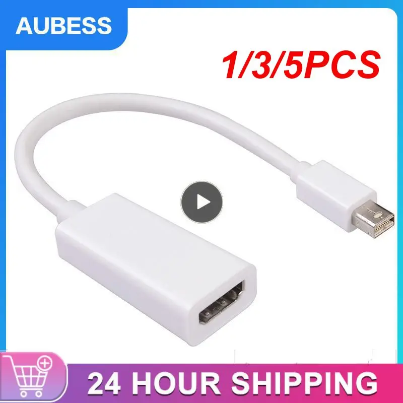 1/3/5Pcs Mini Displayport Dp Thunderbolt A Dvi Vga Cavo Adattatore Convertitore Compatibile Hdmi Per Imac Mini Air Book To
