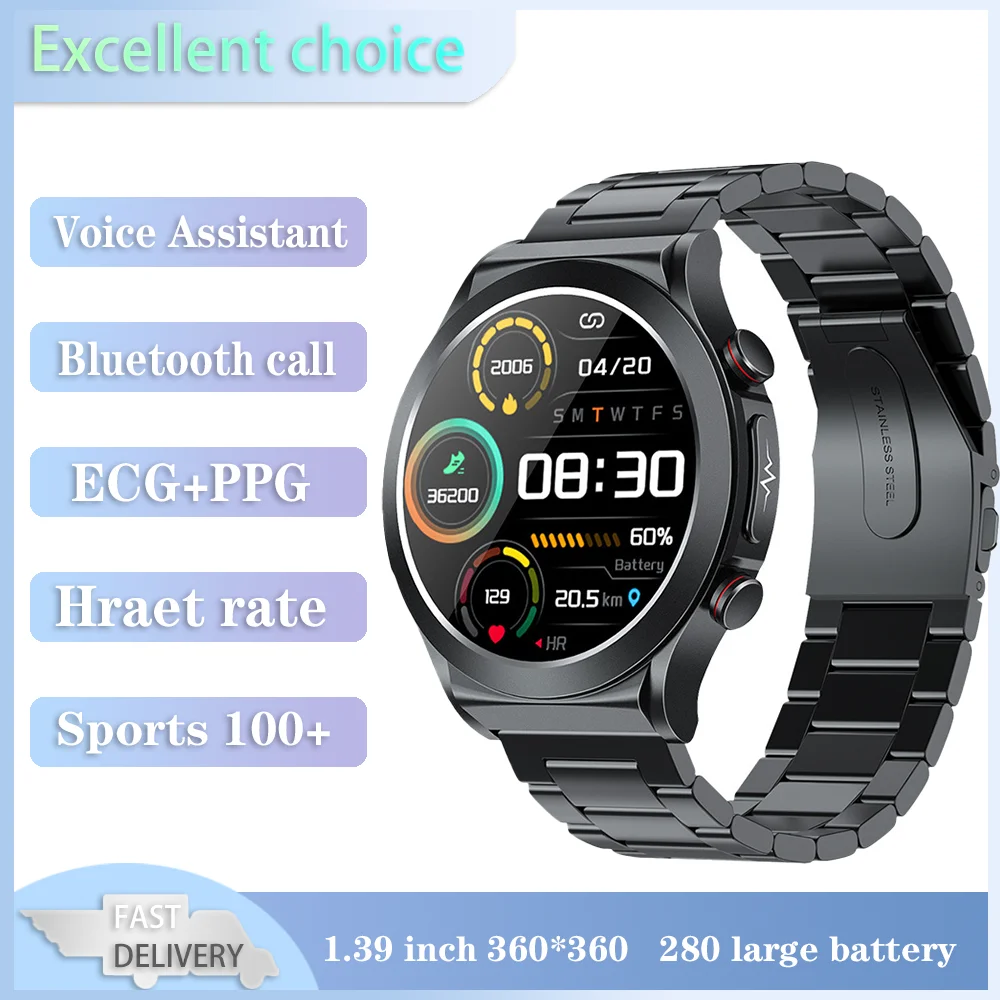 Xiaomi Mijia Health Monitoring Smartwatch Uomo Frequenza Cardiaca Glucosio Nel Sangue Ecg + Ppg Pulse Fisioterapia Sport Fitness Orologio Donna