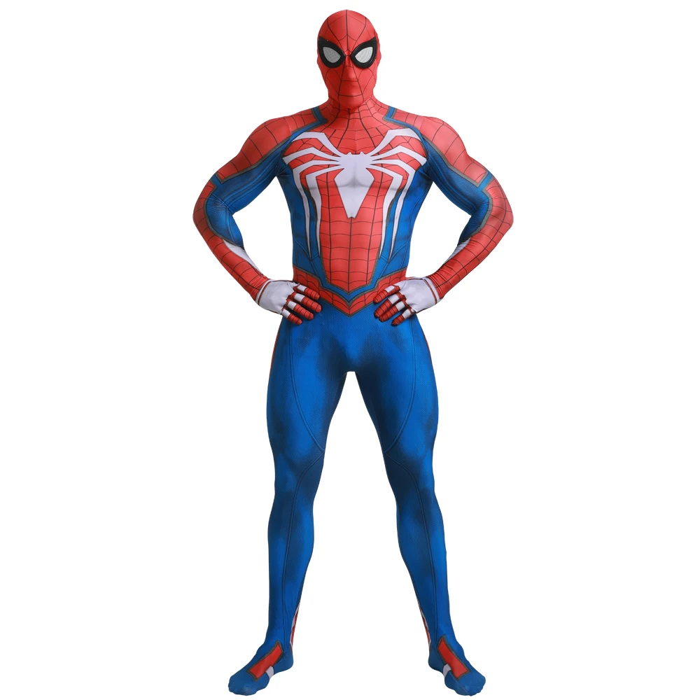 Ps4 Spiderman Cosplay Supereroe 3D Stampato Spandex Tute Zenzai Vestito Spiderman Costume Halloween Costume Abiti Natalizi