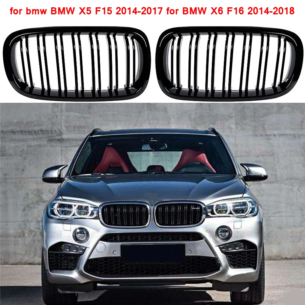 Per Bmw F15 Griglia Linea Di Ricambio Anteriore Rene Grill Gloss Nero Bmw Per X5 F15 2014-2017 Per Bmw X6 F16 2014-2018
