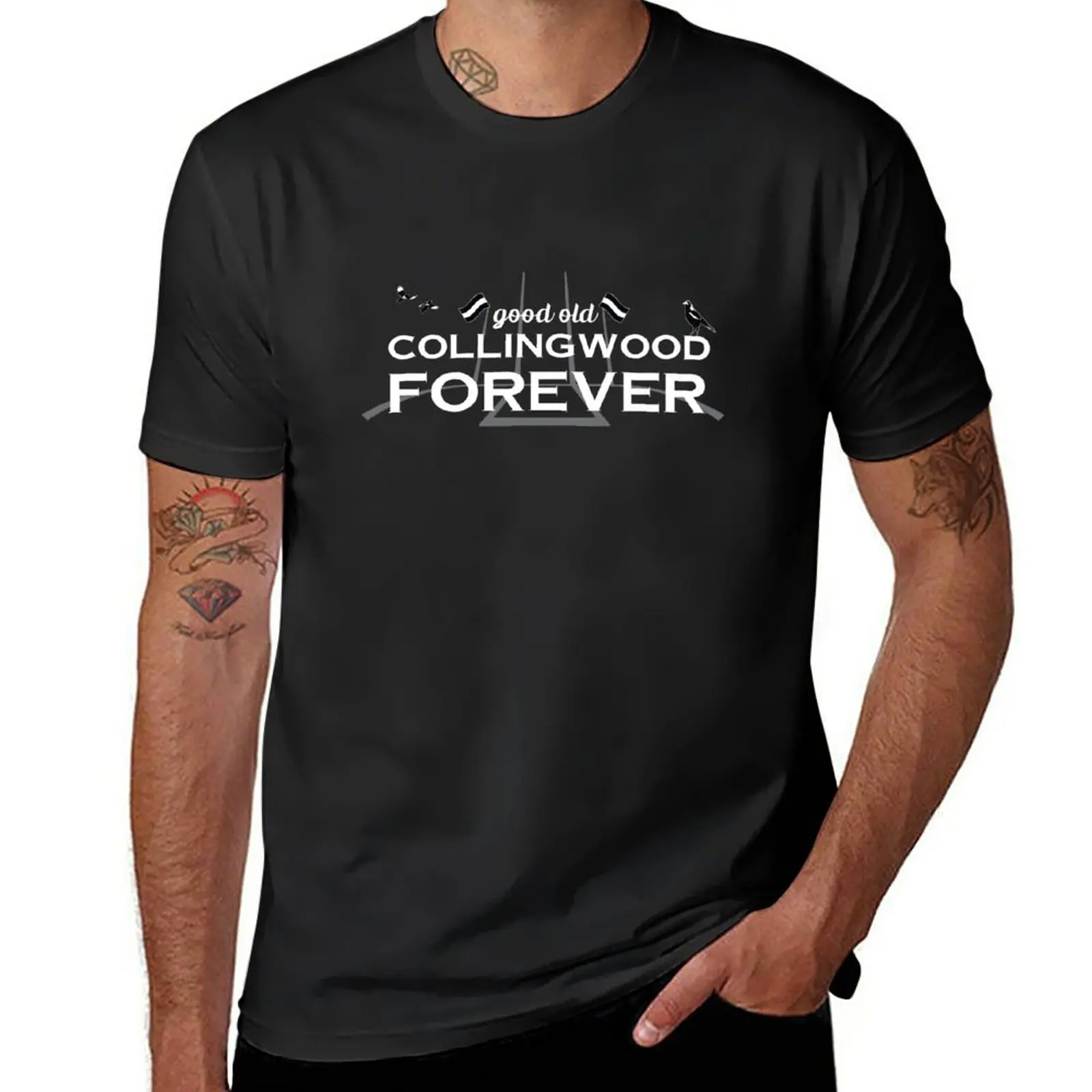 New Good Old Collingwood Forever - Collingwood Theme Song T-Shirt Divertente T Shirt Tee Shirt Camicetta T-Shirt Uomo
