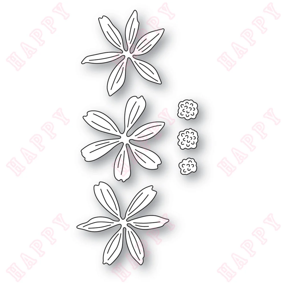 San Valentino Fustelle In Metallo Lucky Layered Flowers Fai Da Te Fai Da Te Biglietto Di Auguri Scrapbooking Decorazione Modello Di Goffratura