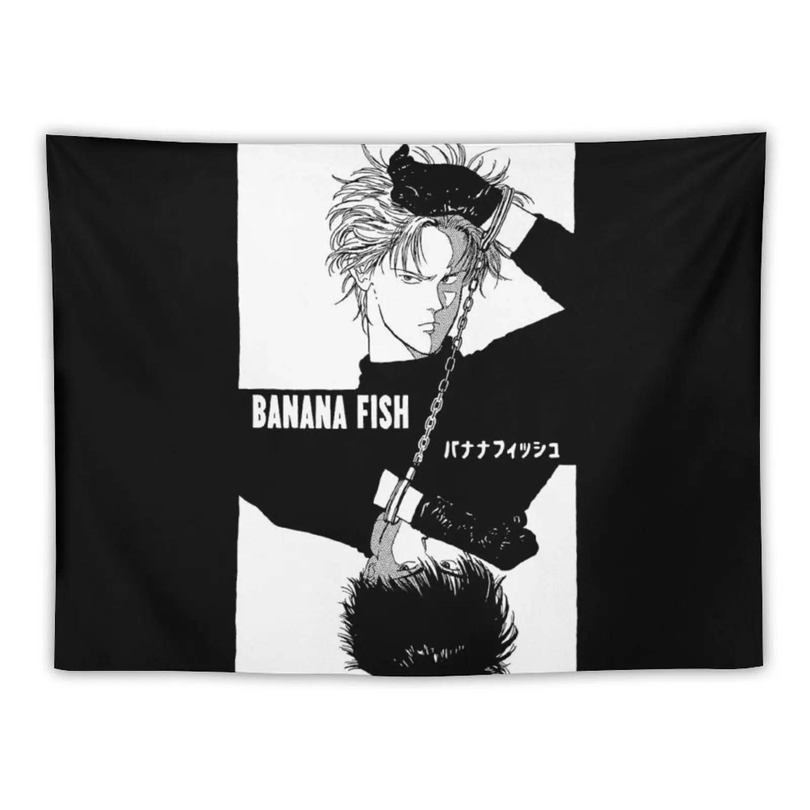 New Banana Fish Chains Bw Arazzo Sfondi Home Decor Room Decorator Arazzo Estetico