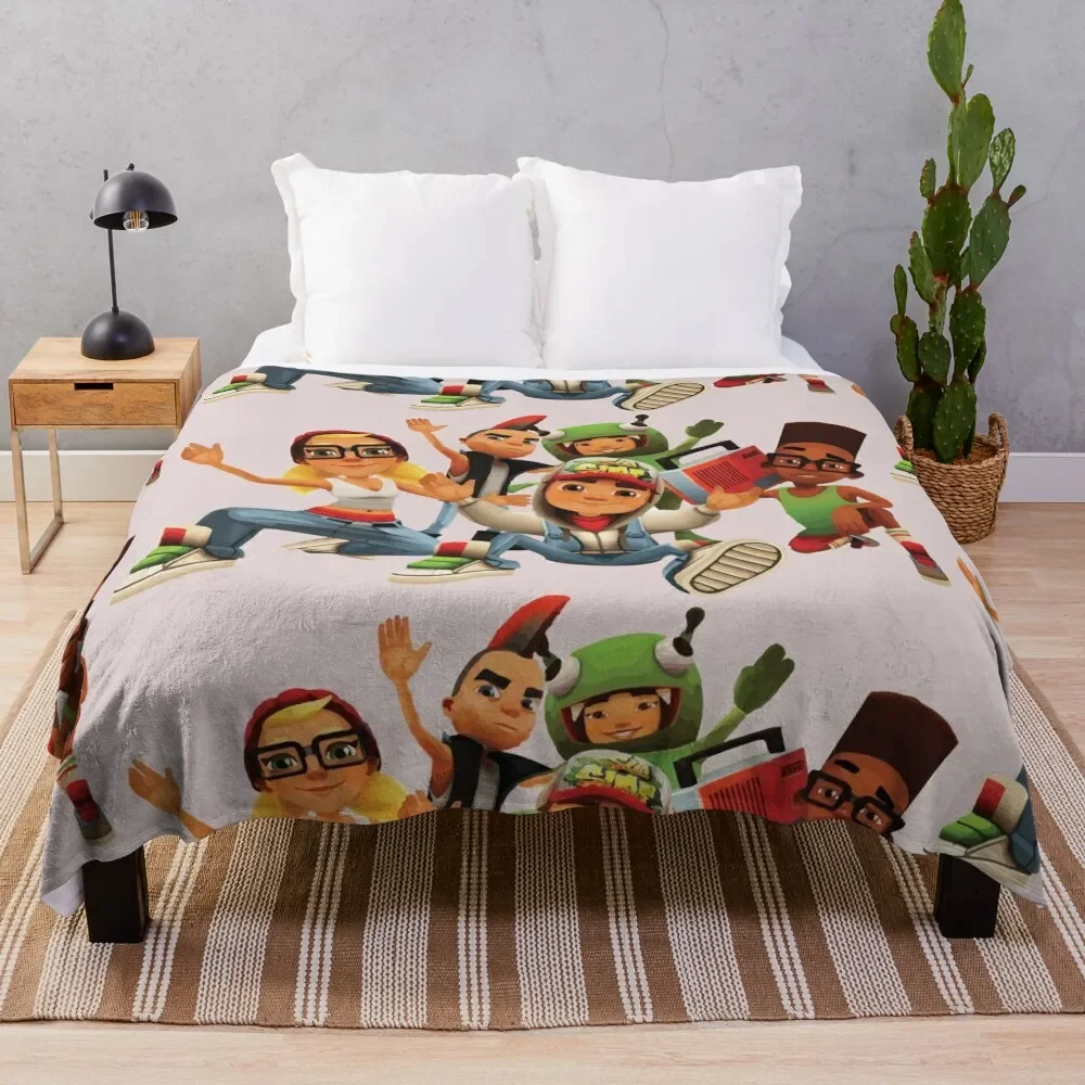 Subway Surfisti Team Throw Coperta Extra Large Throw Soft Big Coperte