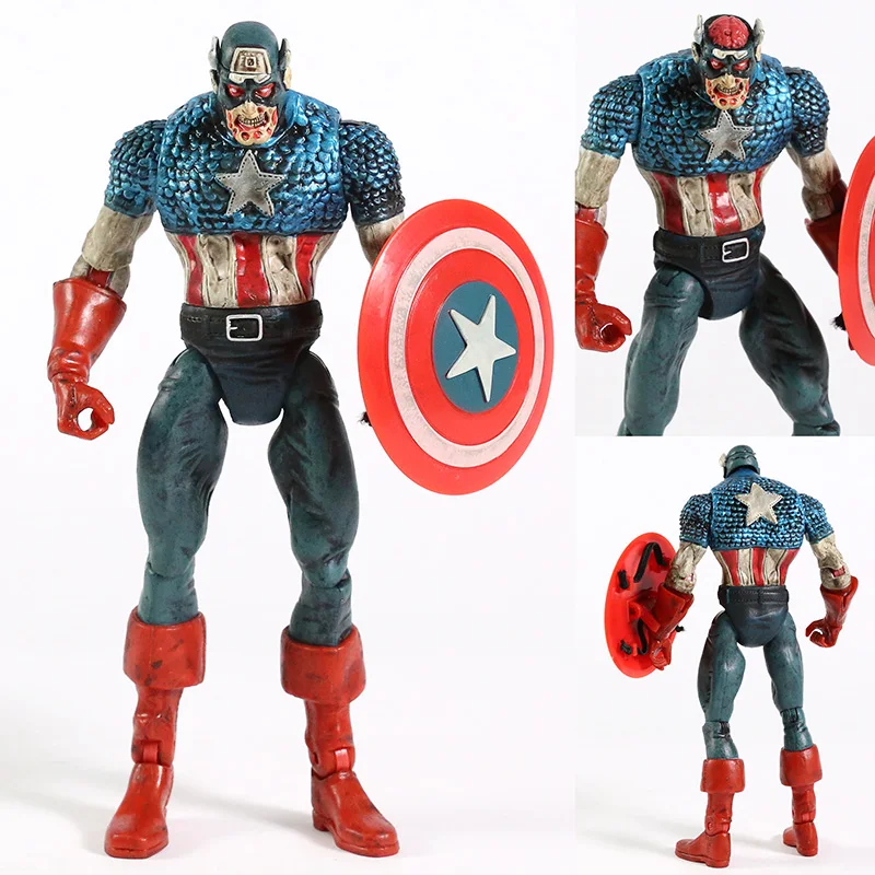 Marvel Zombie Captain America Figurine Collection Action Figure Model Toy Gift