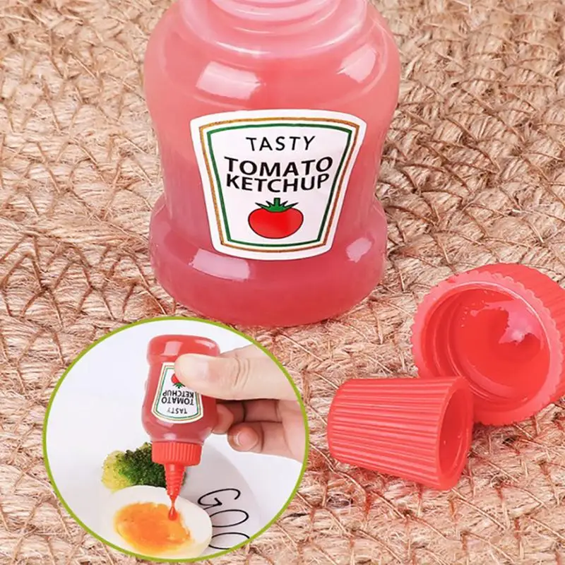 Mini Bottiglia Di Salsa Portatile Squisita Bottiglia Multiuso Per Ketchup Maionese Insalata Vestito Olio D'Oliva Salsa Barbecue Wasabi Hot