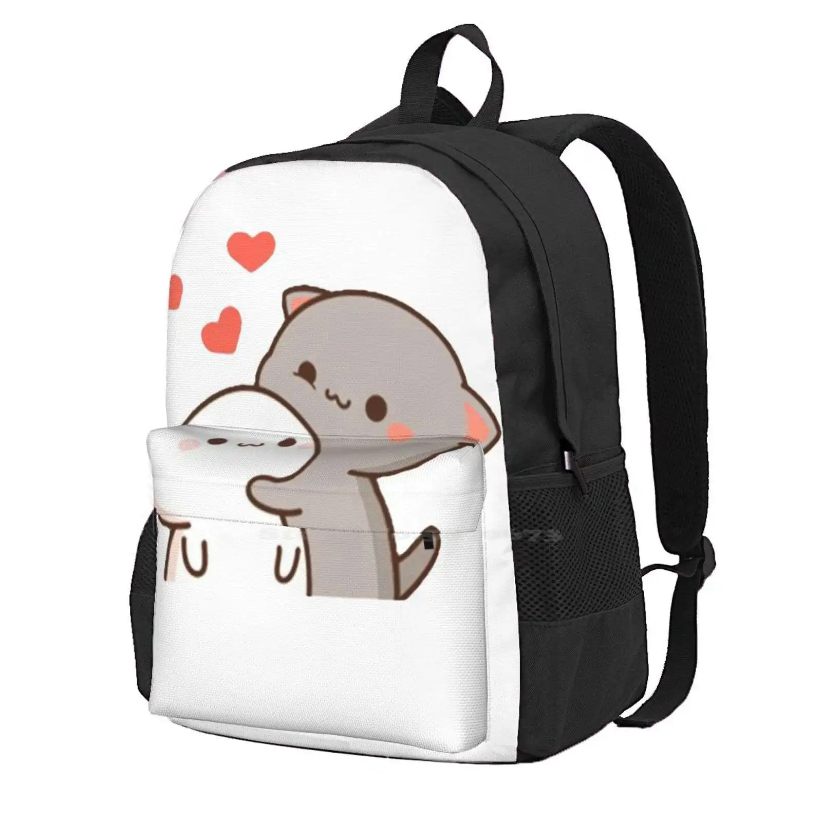 Cute Mochi Peach Cat Fashion Travel Laptop School Zaino Bag Bears Milk Mocha Teddy Bears Cute Bears Mochi Mochi Cat Mochi