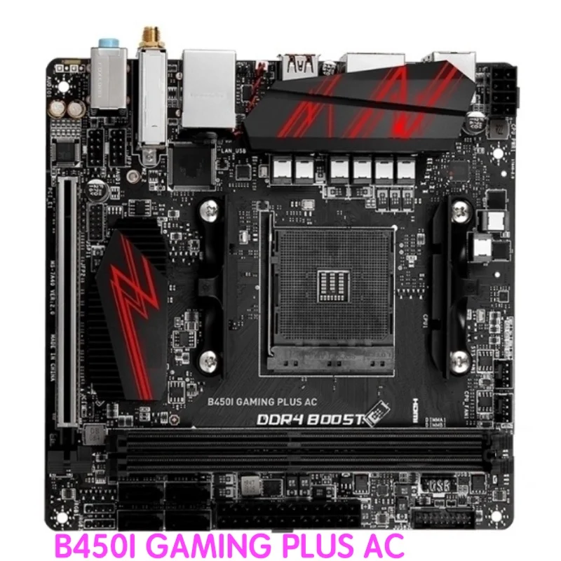 Adatto Per Scheda Madre Msi B450I Gaming Plus Ac Scheda Madre Ddr4 B450 Am4 Testata Al 100% Ok Completamente Funzionante