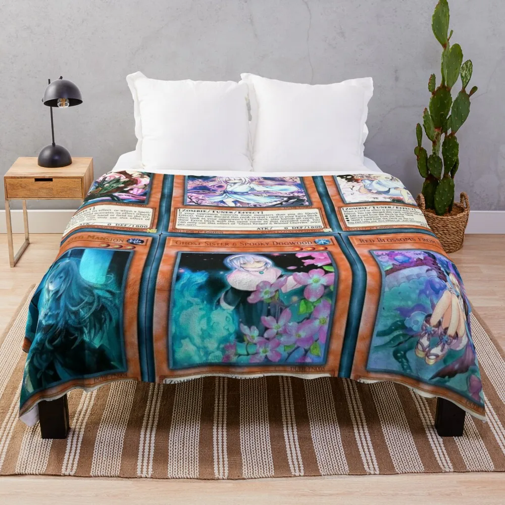 Ghost Girl Trappole A Mano Ash Blossom Joyous Spring Editthrow Coperta Coperte Retrò