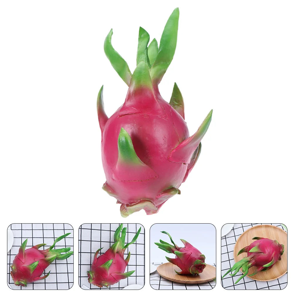 Totority Tavolo Da Pranzo Decor Pitaya Figurina Di Frutta Del Drago Simulato Modello Pitaya Artificiale Figure Di Frutta Finta Scultura Desktop