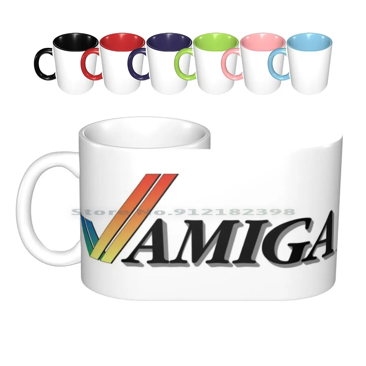 Amiga Tazze In Ceramica Tazze Da Caffè Tazza Da Tè Al Latte Amiga Amiga 500 Computer Commodore Gioco Arcade Retrò Tendenza Creativa Vintage