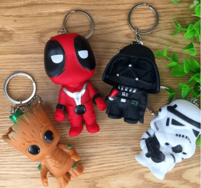 Guardiani Della Galassia E Star Wars 6 Portachiavi, Regalo, Amore, Famiglia, Amicizia, Celebrazione, Divertimento, Scherzo, Carino, Navi Dalla Turchia