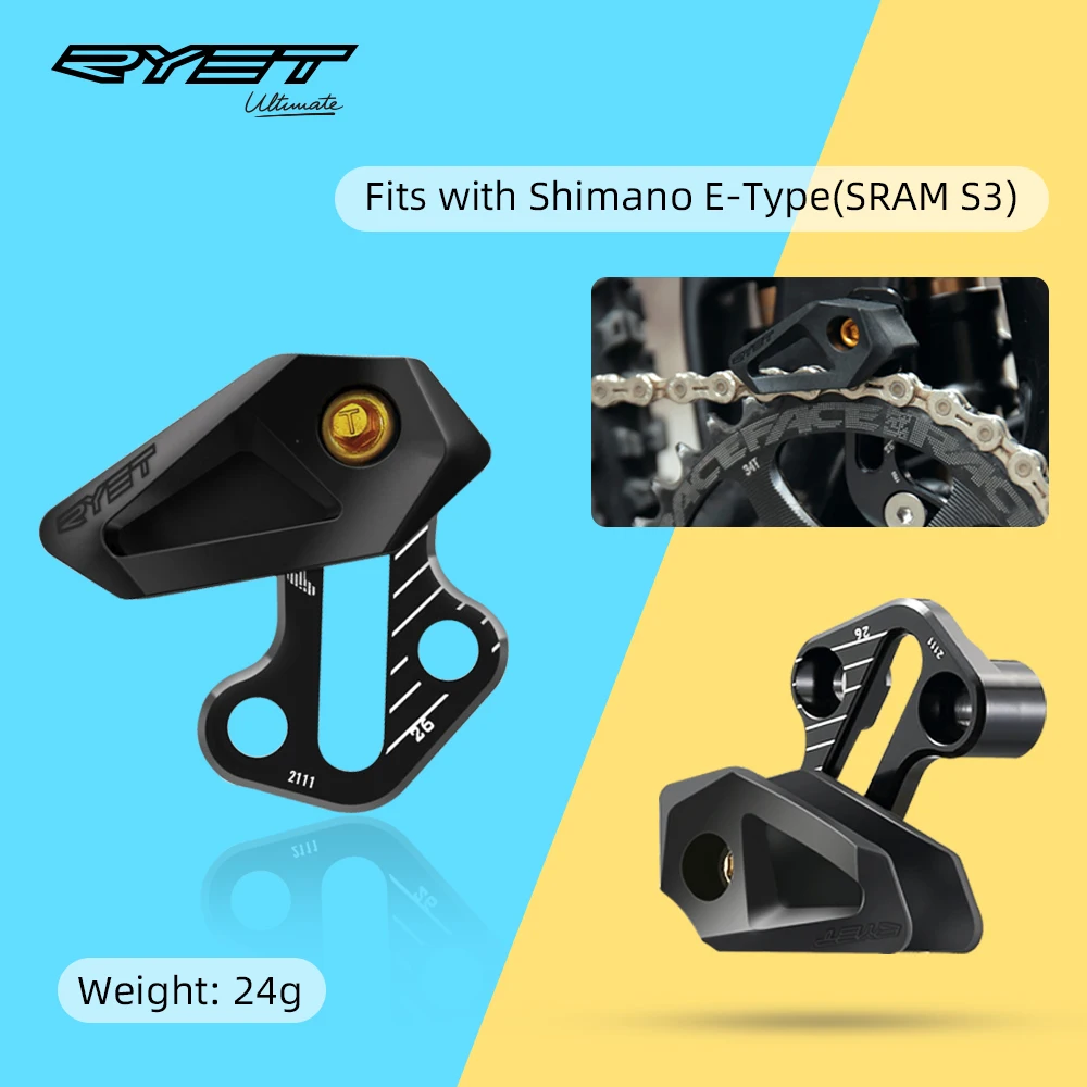 Ryet Mountain Bike Guida Catena Mtb Bicicletta E-Type D-Type Mount Low Direct Chain Guard Per Drivetrains Accessori Per Ciclismo