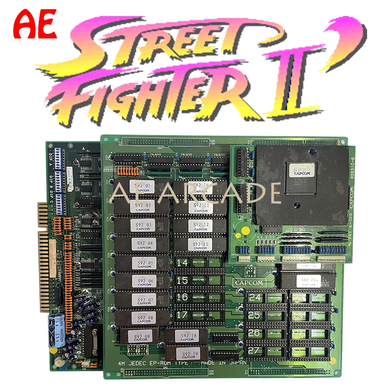 Capcom Cps1 Scheda Madre Arcade Pcb A 3 Piani 1941/Dynasty Wars/Street Fighter Ii/Lost Worlds/Final Fight/Worldwd Ecc.