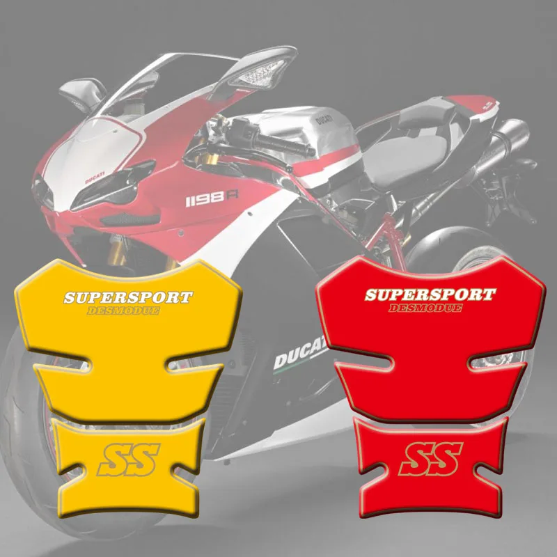 Per Ducati Ss Supersport 1989/90-98 90 91 92 93 Decalcomanie Adesive Per Serbatoio Moto 3D Tank Pad Fish Bone Sticker Tank Pad Protection