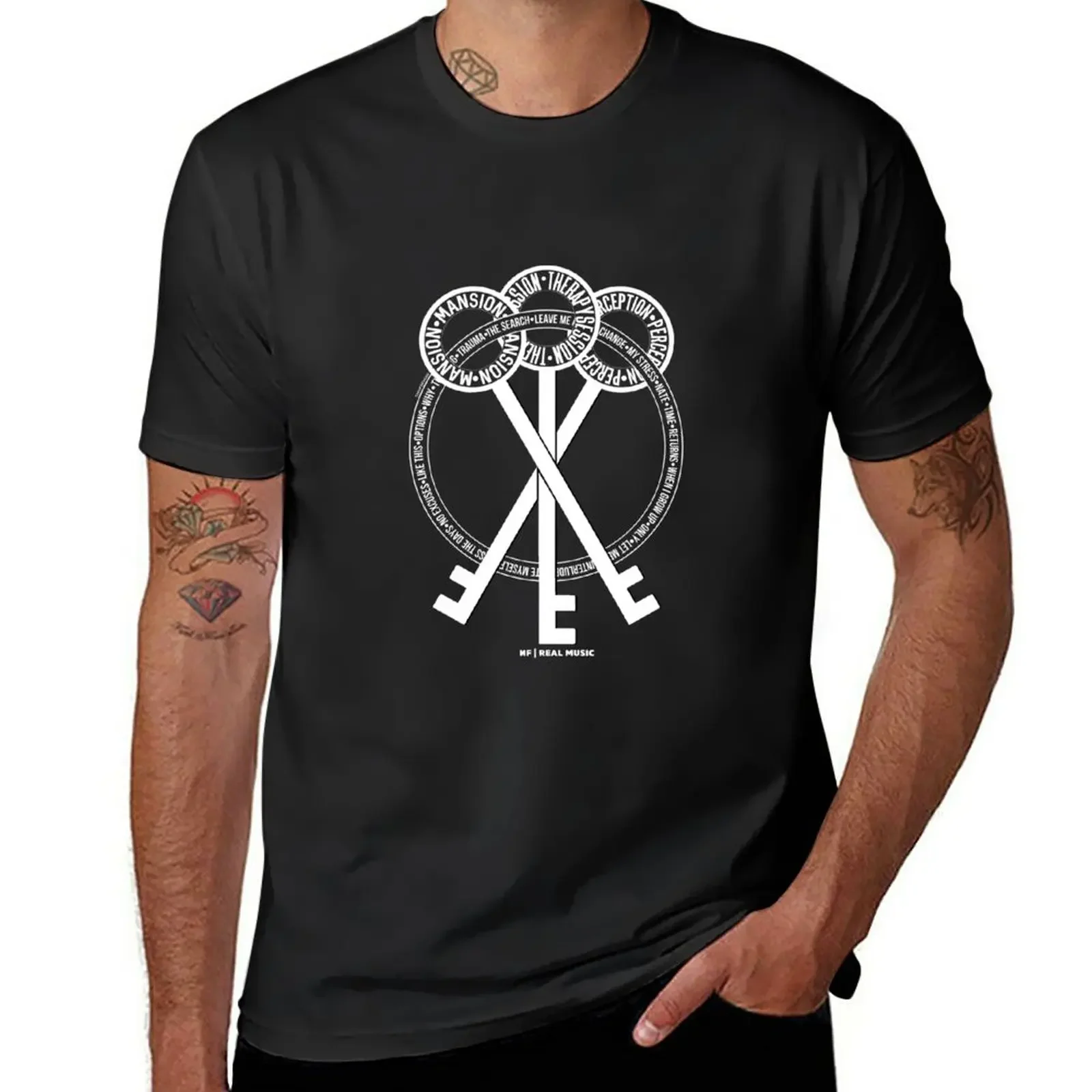 Nf - Keys To The Album T-Shirt Vintage Hippie Clothes Heavyweights Camicie Da Allenamento Da Uomo