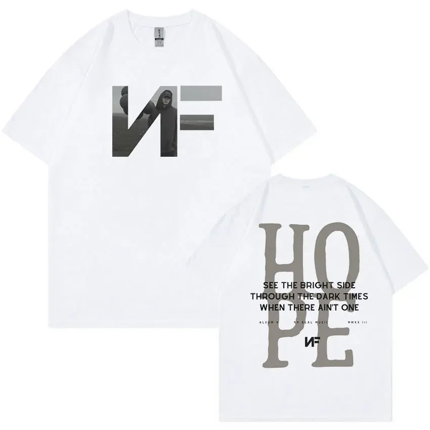 Rapper Nf Hope Tracklist Magliette Grafiche Hope Album Tour Print T-Shirt Uomo Donna Hip Hop T-Shirt Oversize In Cotone Manica Corta