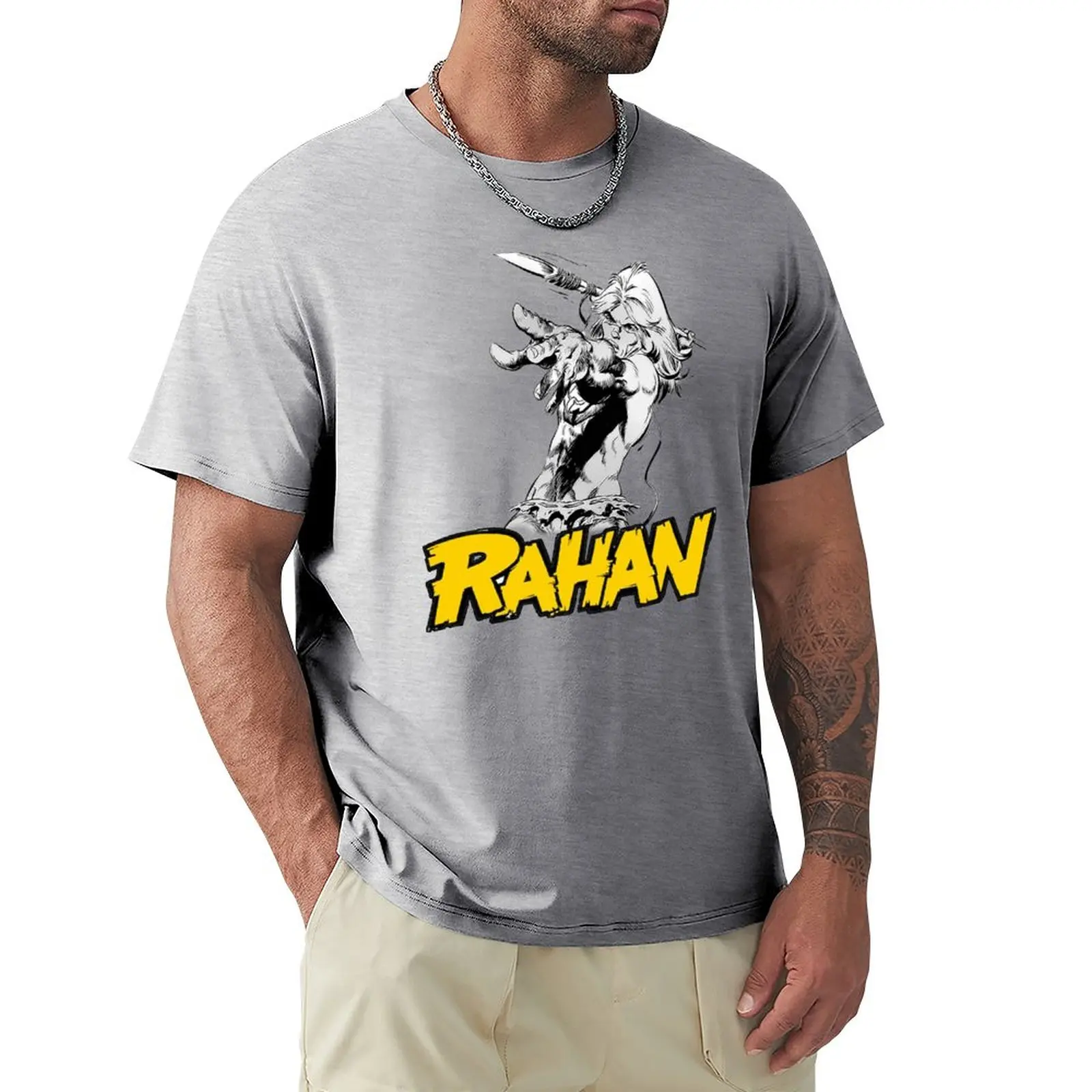Rahan.2 T-Shirt Plus Size Magliette Felpe Manica Corta Frutta Del Telaio Magliette Da Uomo