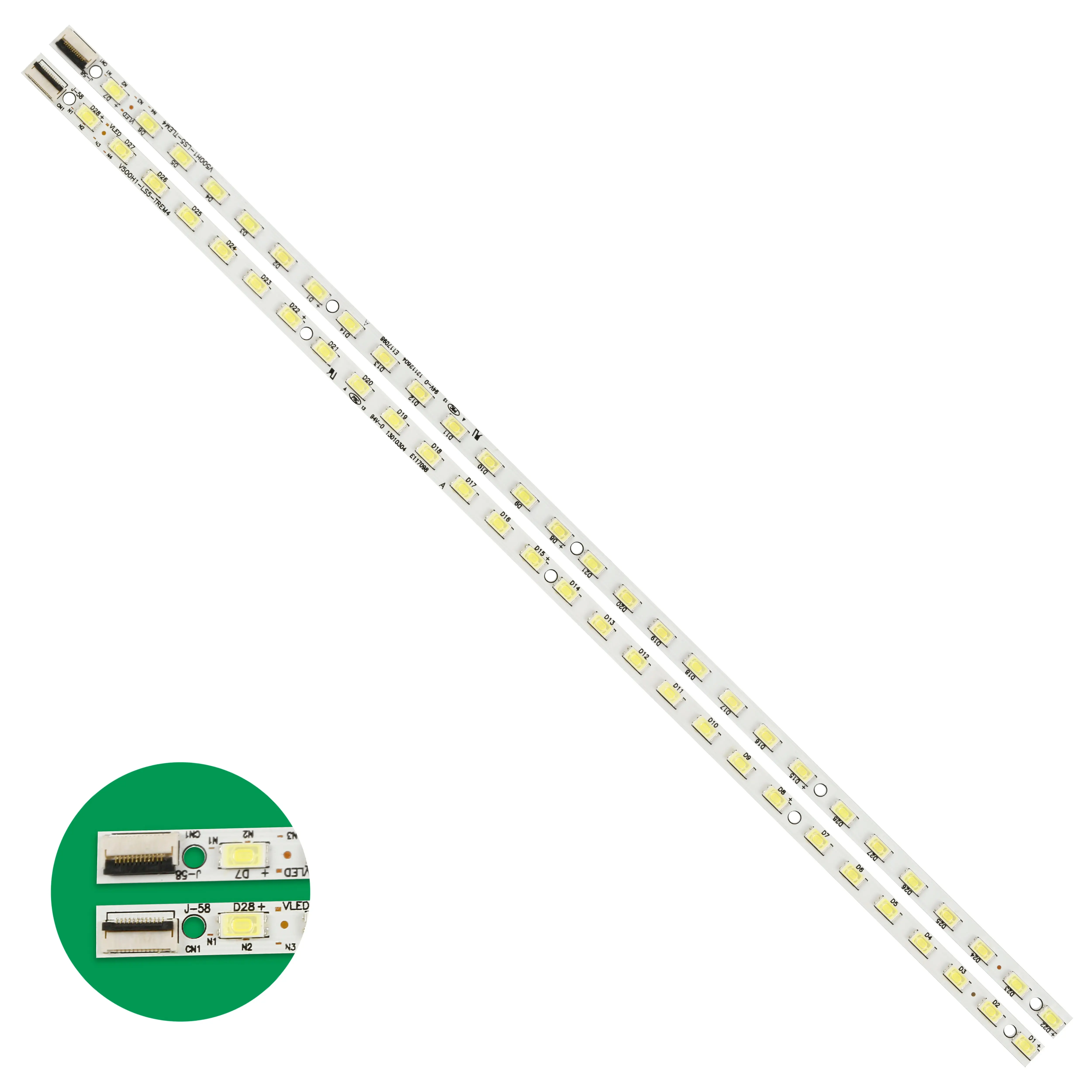 Striscia Di Retroilluminazione A Led Per Hisense Led50K310X3D L50E5090-3D V500H1-Ls5-Trem4 V500H1-Ls5-Tlem4 V500H1-Ls5-Trem6 Tlem6
