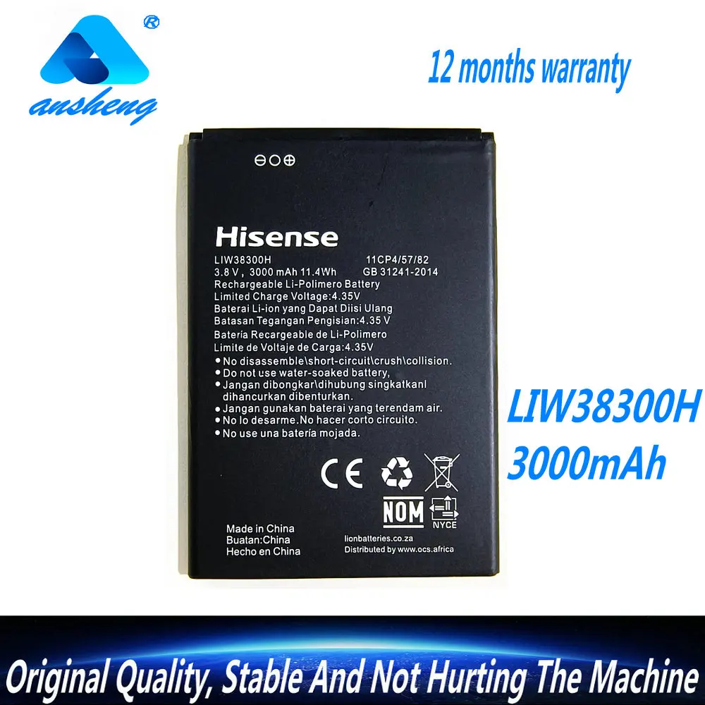 New Original 3.8V 3000Mah Battery For Hisense Liw38300H Mobile Phone