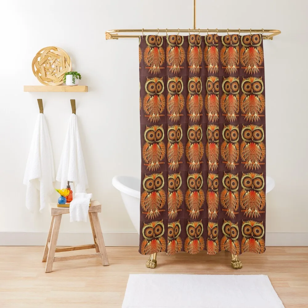 70S String Art Owl Tenda Da Doccia Finestra Docce Moderne Per Bagno Per Bagni Per Bagno Doccia Doccia Tenda Da Bagno