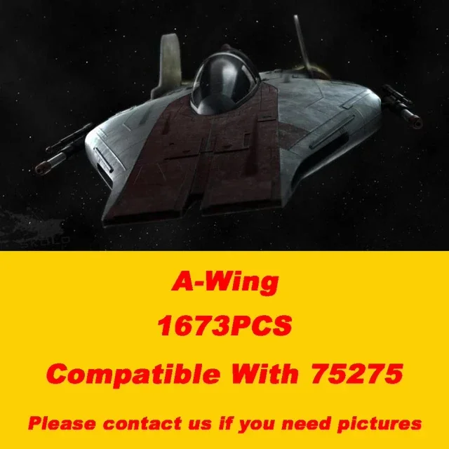 In Magazzino 75275 Star Toys A Wing Starfighter Building Block Model Assembly Bricks Toys For Kids Regali Di Compleanno