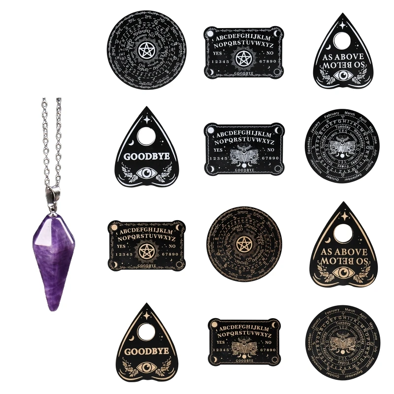 Pendolo In Legno Tavola Per Divinazione Tavola Per Rabdomanzia Metafisica Collana Con Pendolo Per Rabdomanzia Per Altare Wiccan