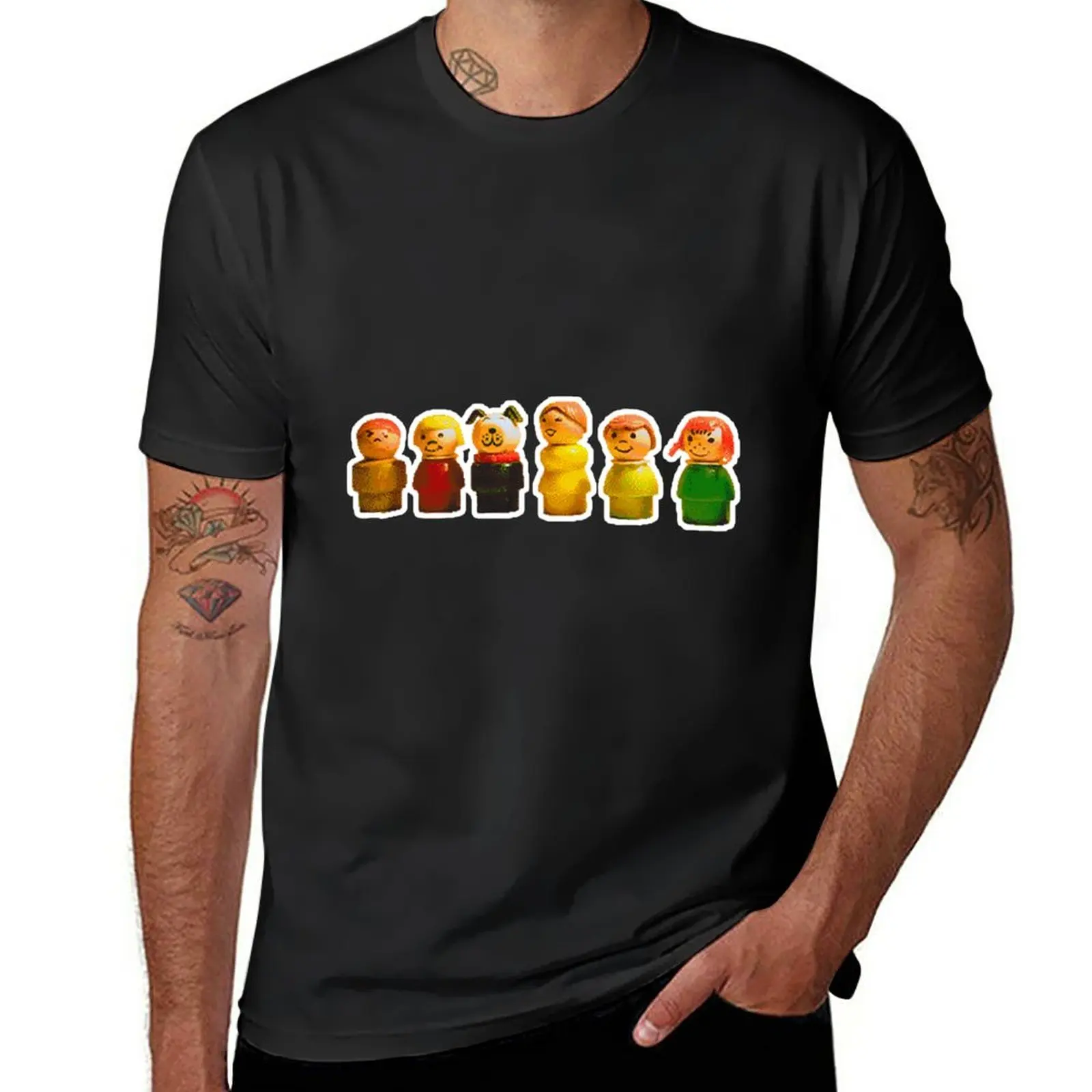 New Fisher Price Little People Family T-Shirt Tee Shirt Magliette Divertenti Magliette Personalizzate Magliette Grafiche Da Uomo
