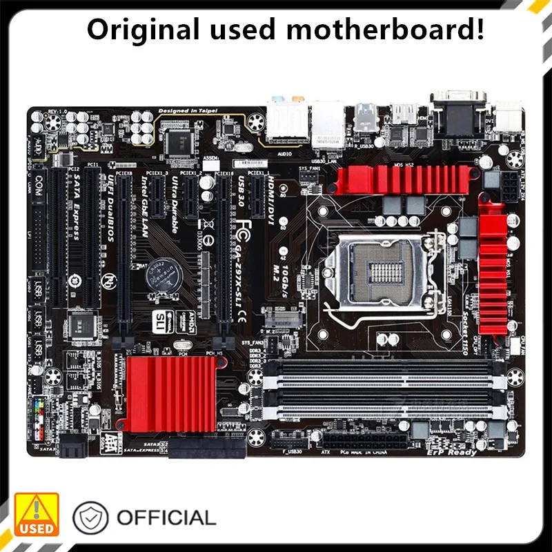 Per Ga-Z97X-Sli Z97X-Sli Scheda Madre Desktop Z97 Lga 1150 Per Core I7 I5 I3 Ddr3 Sata3 Usb3.0 Scheda Madre Usata Originale