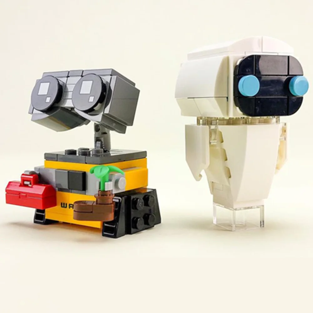 Pixar Movie Series Wall-E Eve Wall E Robot Figures Model Building Block Brick Gift Kid Birthday Girls Boys Toy