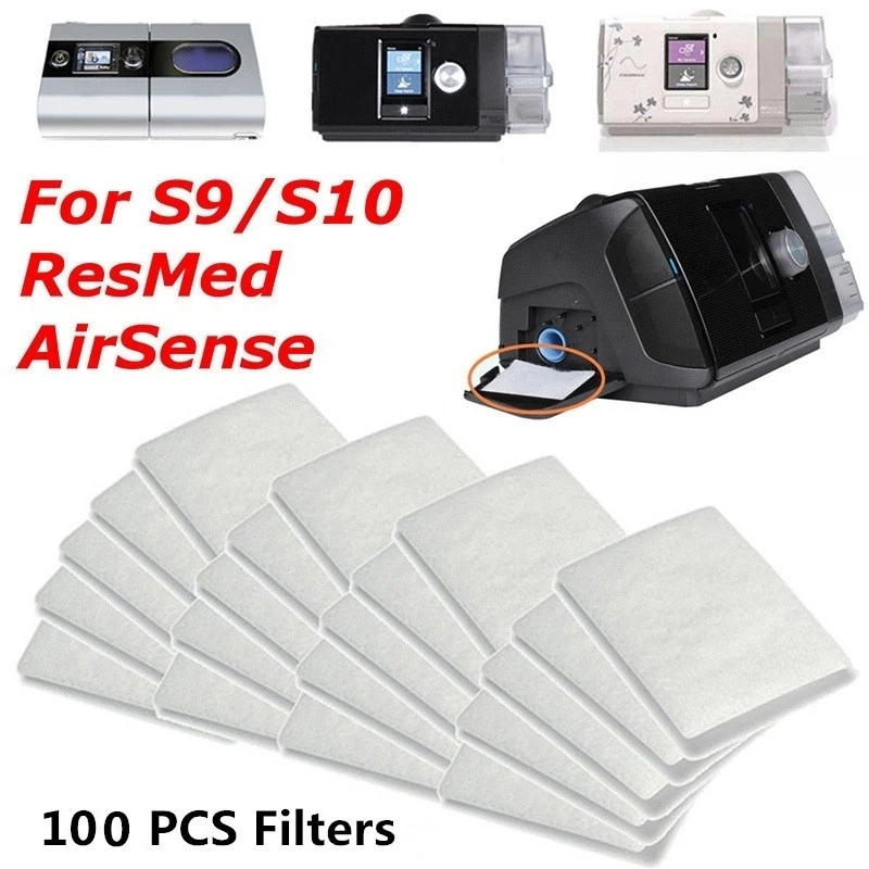 100 Pezzi S9/S10 Cpap Filtri Di Ricambio Universali Usa E Getta Per Resmed Airsense