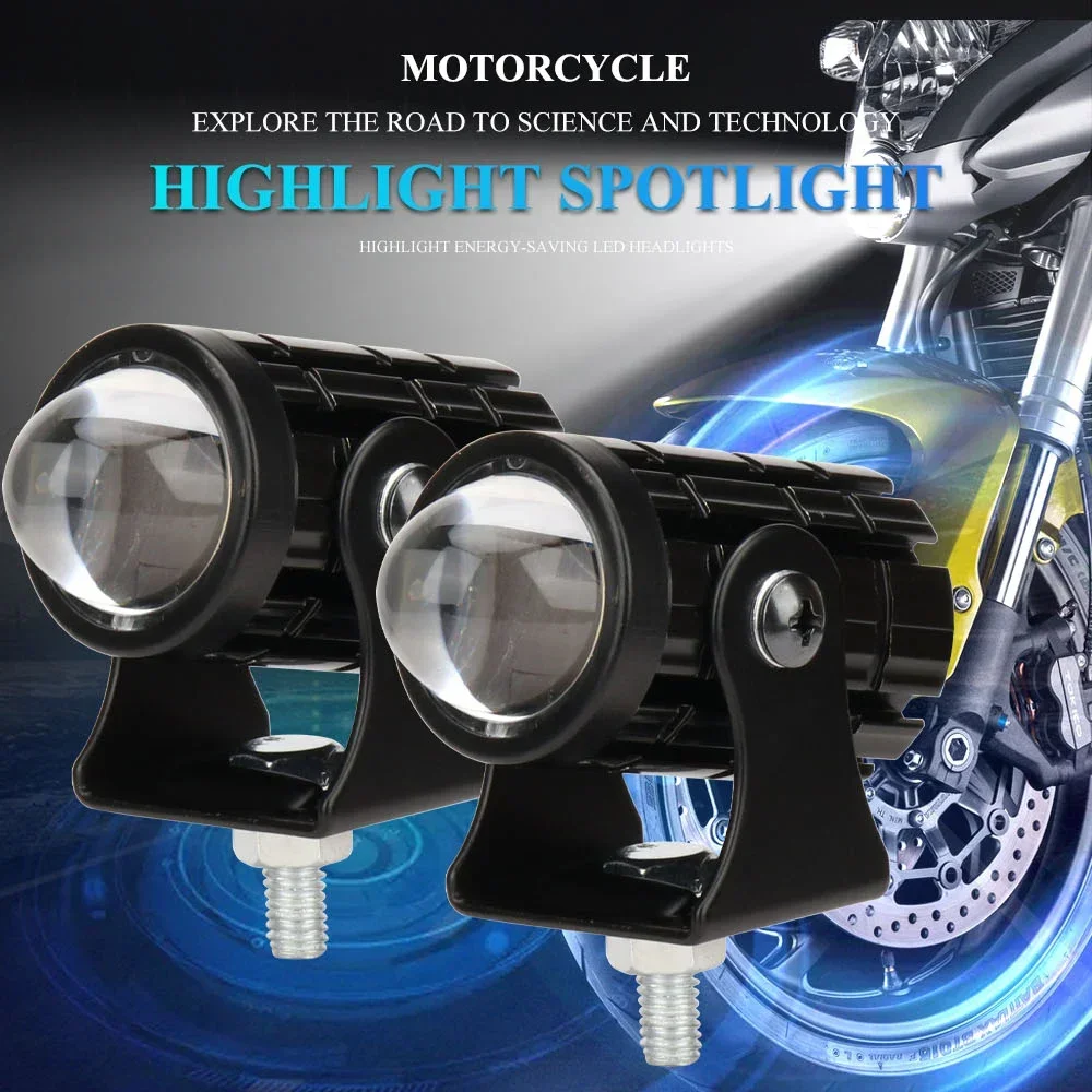 Faro A Led Per Moto Mini Luce Di Guida Faretti Universali A Doppio Colore Per Rimorchio Per Camion Da Moto Accessori Per Moto Fuoristrada